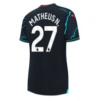 Fotballdrakt Dame Manchester City Matheus Nunes #27 Tredjedrakt 2023-24 Kortermet